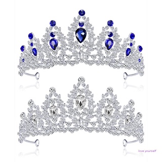 ~ Novia corona piedra de lujo boda Tiara mujeres tocado reina princesa Headwear