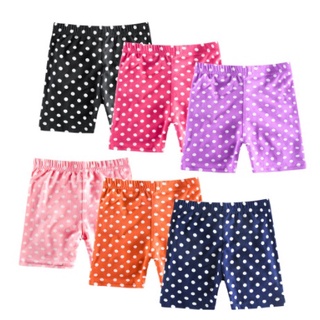 los niños de dibujos animados cortos bebé niñas elasticidad lunares colores caramelo pantalón corto ropa de niños ropa de verano