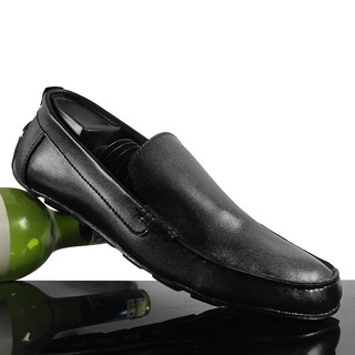 Los hombres slop zapatos mocasin kickers negro fiero casual zapatos casual zapatos
