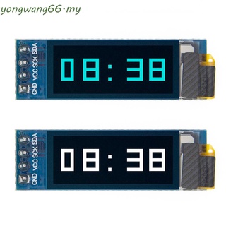 Yw pulgadas módulo de pantalla OLED SSD1306 pantalla LCD módulo de pantalla LCD blanco/azul V/5V módulo OLED tablero negro para Arduino IIC interfaz inteligente electrónica/Multicolor