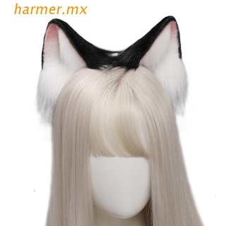 har1 animal gato orejas aro de pelo felpa tocado cosplay fiesta de halloween diadema