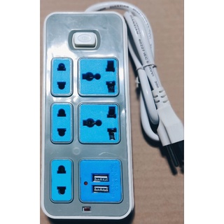 Extención multi contacto 2 puertos USB 5 contactos (1)
