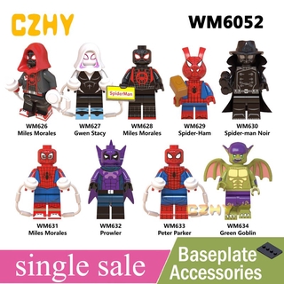 spider-man lego minifigures lejos de casa super heroes verde goblin bloques de construcción ladrillos juguetes colección wm6052