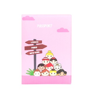 Tsum Tsum - funda para pasaporte, color rosa
