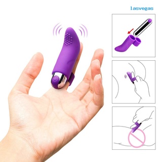 lasvegas Silicone Finger Bullet Shape Dildo Vibrator Women Sex Toy G Spot Massager Stick
