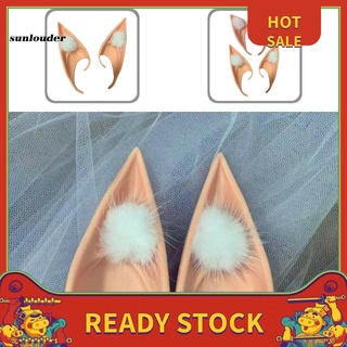 sunlouder Portable Fairy Ears Halloween Themed Fairy Ears Decor Comfortable to Wear for Home
