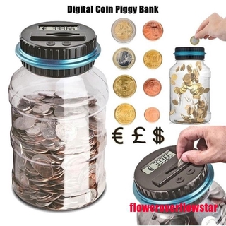 floweroverflowstar contador de monedas digital electrónico automático conteo de dinero alcancía pantalla lcd gloria