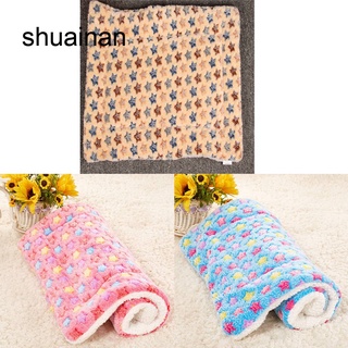 Shuainan - manta para mascotas, cama para perros, gato, suave, de coral, gruesa y cálida, en invierno, cama pequeña y mediana