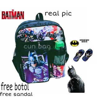 Batman Motif niños mochilas de la escuela primaria bolsas de niños mochilas personaje fresco bolsas de la escuela