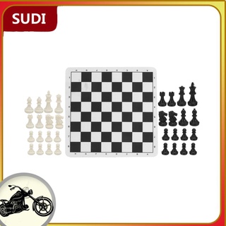 Sudi International Standard Chess Game Set Competición Grande De Plástico Con Tablero De Ajedrez