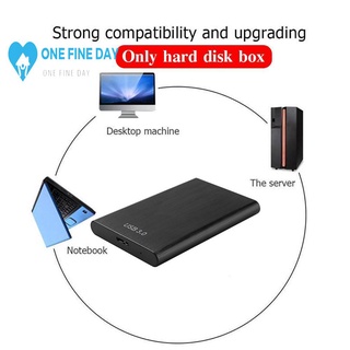 USB3.0 Portable External Hard Drive Ultra Slim SATA Devices Black/Blue Storage Case Z9A0