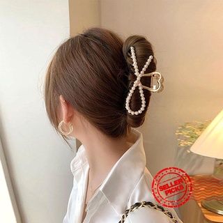 moda coreana abrazadera de pelo clip para las mujeres perla catch accesorios temperamento versátil clip q9i9