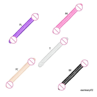 eas♞ Long Realistic Dildo with Double Heads Anal Plug Flexible Penis Adult Sex Toy for Women Men Couples