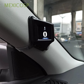 méxicosp proyector de velocidad head-up pantalla lcd sobrevelocidad alarma coche digital hud dual sistema accesorios de coche velocímetro obd+gps