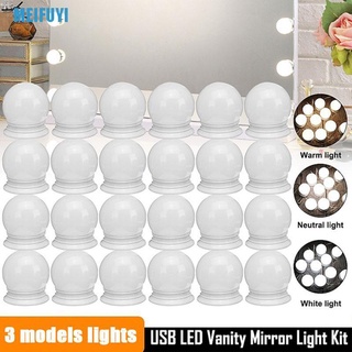 [Meifu3] bombillas LED estilo Hollywood tocador tocador USB espejo Kit Fu (1)