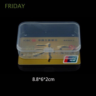 FRIDAY 2PCS Mini Cajas de|Contenedor Plastico transparente Coleccion Caso CRAFT Nuevo Con tapa