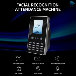 Reconocimiento Facial de la máquina de asistencia del tiempo de 2.8 pulgadas pantalla LCD Facial y contraseña disco U descargar No necesita Software Plug UK
