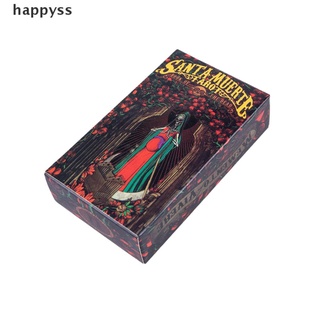 Happyss 78Pcs Deck Oracles Mysterious Divination Santa Muerte Tarot Cards Board Game MX