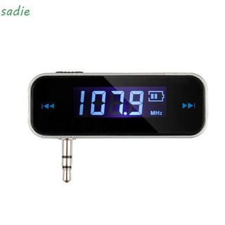 SADIE Mini Transmisor inalámbrico Durable Reproductor de música Transmisor FM para auriculares Batería integrada Portátil Kit de coche AUX de 3,5 mm Carga USB Reproducir MP3