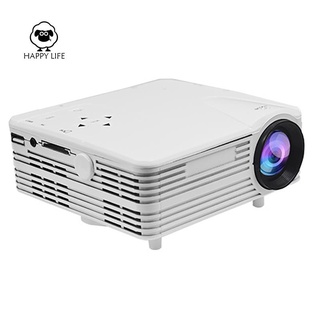 Proyector H80 400 lúmenes 1080P hogar padre-hijo proyector portátil oficina en casa Mini LED TV (enchufe del reino unido)