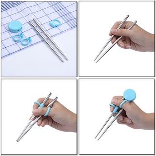 ST Kids Children Training Chopsticks Learning Chop Sticks Helper Reusable Tableware for Child Beginners