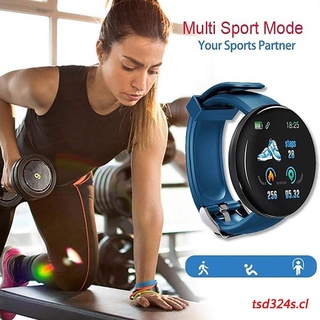 reloj inteligente d18 impermeable redondo con rastreador de ejercicio/smartwatch con bluetooth para hombre
