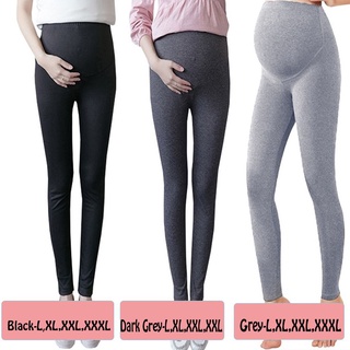 faheaven fitness mujeres embarazadas color sólido tela de maternidad slim leggings mujeres moda acogedor cintura alta flaco embarazo yoga pantalones/multicolor (3)