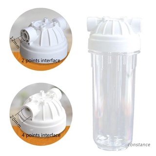Con. 10" botella a prueba de explosiones transparente filtro botella para el hogar purificador de agua 2/4