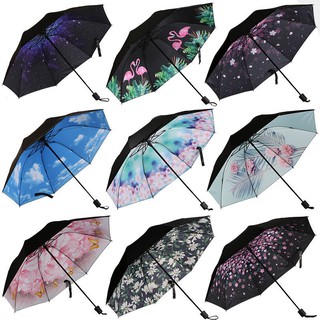 Dongdong spot parasol protector solar anti-ultravioleta paraguas plegable grande femenino compacto portátil pequeño paraguas de sol fresco de doble uso