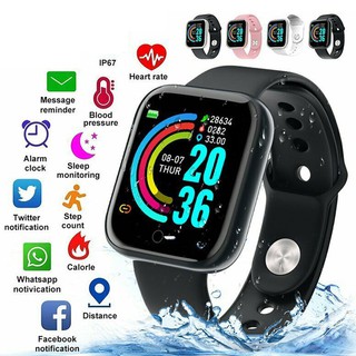 Y68 D20 reloj inteligente Bluetooth Fitness deportivo Pro reloj Monitor De frecuencia cardiaca presión Arterial pulsera Para Android Ios Jj