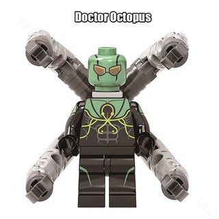 Compatible Con Figuras De Lego Marvel Película Kingpin Kraven Sandman Rhino Doctor Pulpo Mini Bloques De Construcción Juguetes Educativos Para Niños Cumpleaños La Increíble Spider-Man MiniFigures Legoing (9)