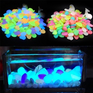 (hotsale) 10 unids/bolsa colorido brillan en la oscuridad piedras guijarros roca para tanque de peces acuario {bigsale} (3)