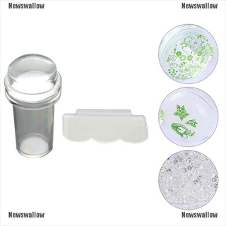 [Adore] 2.4cm Jelly Nail Art Stamper Scraper Set DIY Design Silicone Stamping Tools newswallow