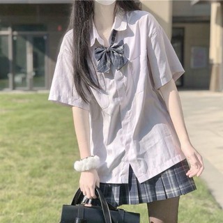 2021 nueva camisa mujer estudiante versión coreana suelta salvaje pequeño fresco jk uniforme moda top ins tide2021 [jk]ins: chaoyufushi.my21.09.01