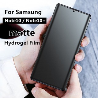 Para Samsung Note10 Note10 + Protector De Pantalla Mate Hidrogel Esmerilado Película Suave Sin Huellas Dactilares Cobertura Completa De Galaxy Note10 Note10Pro (1)