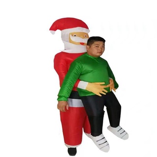 Navidad Santa Claus inflable disfraz TikTok mismo Halloween Navidad muñeca rendimiento Props (1)