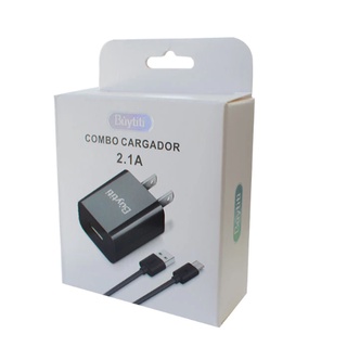 Combo Cargador V8 USB 2.1 Amperes Con Cable Buytiti