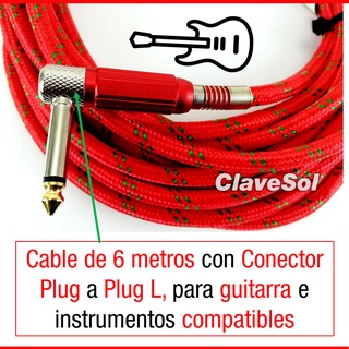 Cable Para Guitarra Plug A Plug L 6.3mm 3 Metros Soundking Mc (7)