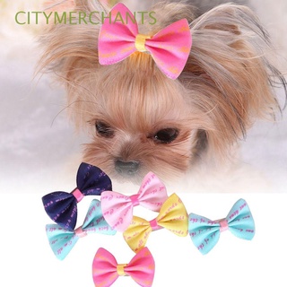citymerchants lindo mascotas clips de pelo encantador tocado horquilla 5pcs hermoso para cachorro peluche colorido mascotas aseo perro accesorios arco nudo