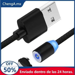 🔥Promotion🔥 Cable Magnético con enchufe Micro USB/Tipo C/iOS de Recarga Rápida [ChengA.mx] (1)