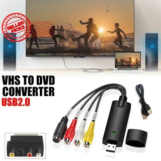 Usb Audio TV Video VHS a PC DVD VCR convertidor nueva tarjeta captura fácil adaptador Y9B5