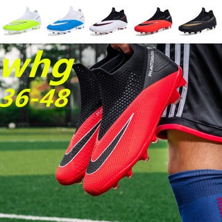 Stock listo talla 36-48 zapatos De fútbol fútbol para hombre y mujer uñas rotos hierba entrenamiento T Nis