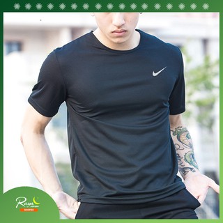 Listo stock Nike microfibra boxy cuello redondo camiseta pareja camisa ropa deportiva qucik seco fitness camisas (1)