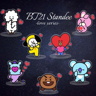 Bt21 BTS Series Standee Kpop figura soporte acrílico soporte