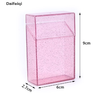 daifeiqi - caja de cigarrillos portátil, plástico brillante, transparente, mx