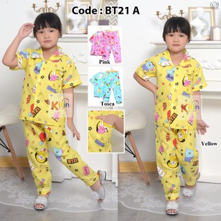 Trajes de pijama y camisones para niñas/niñas/niños de 1-8 años de edad BTS Motif BT21 BANGTAN BOY