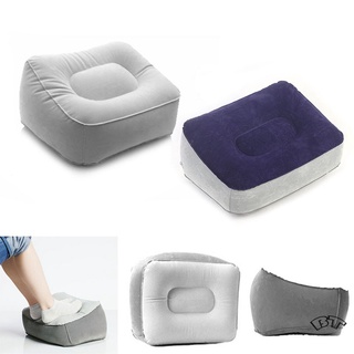 Portátil inflable reposapiés almohada cojín PVC aire viaje oficina hogar pierna hasta reposapiés relajante pies herramienta