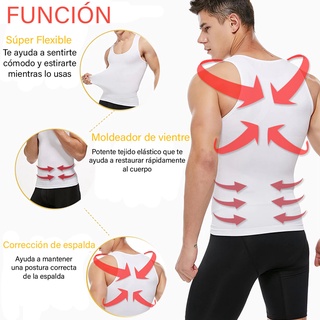 Faja De Hombre Camiseta Reductora Modeladora De Postura Gym (3)