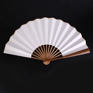 (followme) Word of Honor Chinese DIY Hand Painted Rice Paper And Bamboo Folding Fan Gift (8)