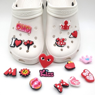 Charms rosa pequeño zapato fresco encantos para zapatos decoración pulsera pulsera ajuste para mujeres niñas (1)